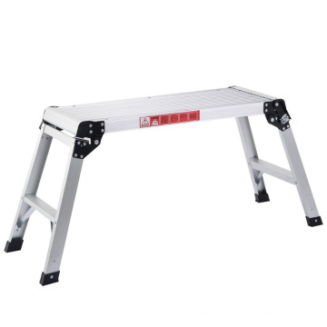 En131 Aluminum Platform Drywall Step up Folding Work Bench Stool Ladder